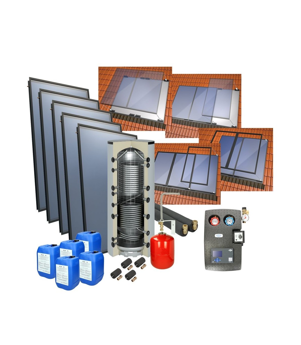 Set solar oeg 4plus integration 5 sensors