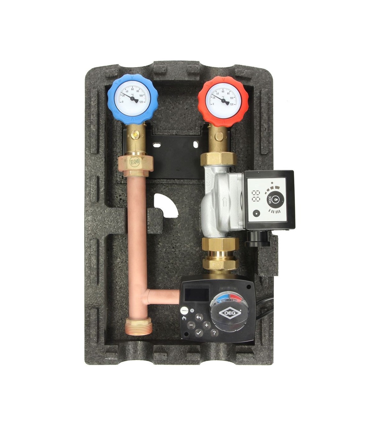 Fwr Float Groupe de raccordement chauffage circuit mélange avec FWR et circulateur