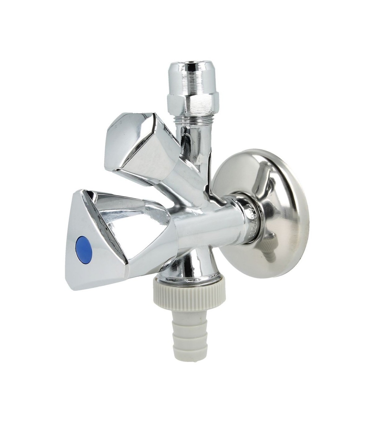 équerre combiné 1/2’’ poli avec raccord pour flexible