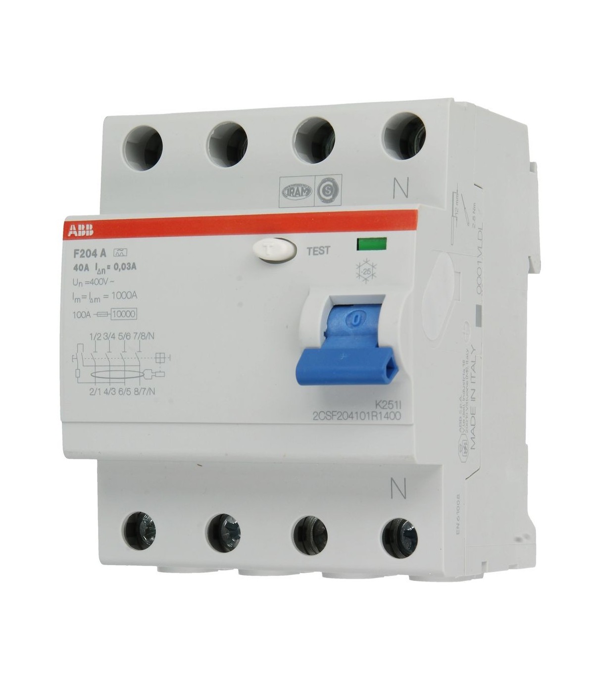 Abb interruptor diferencial 40A/30m