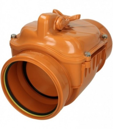 Clapet Anti-retour Manuel PVC Ø 100 Mm - Pour évacuation Eaux Usées - Blocage Manette, Visitable - Fabriqué En Italie