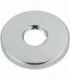 Rosace design filetée, laiton chromé 80 mm x 3/4 x 10 mm