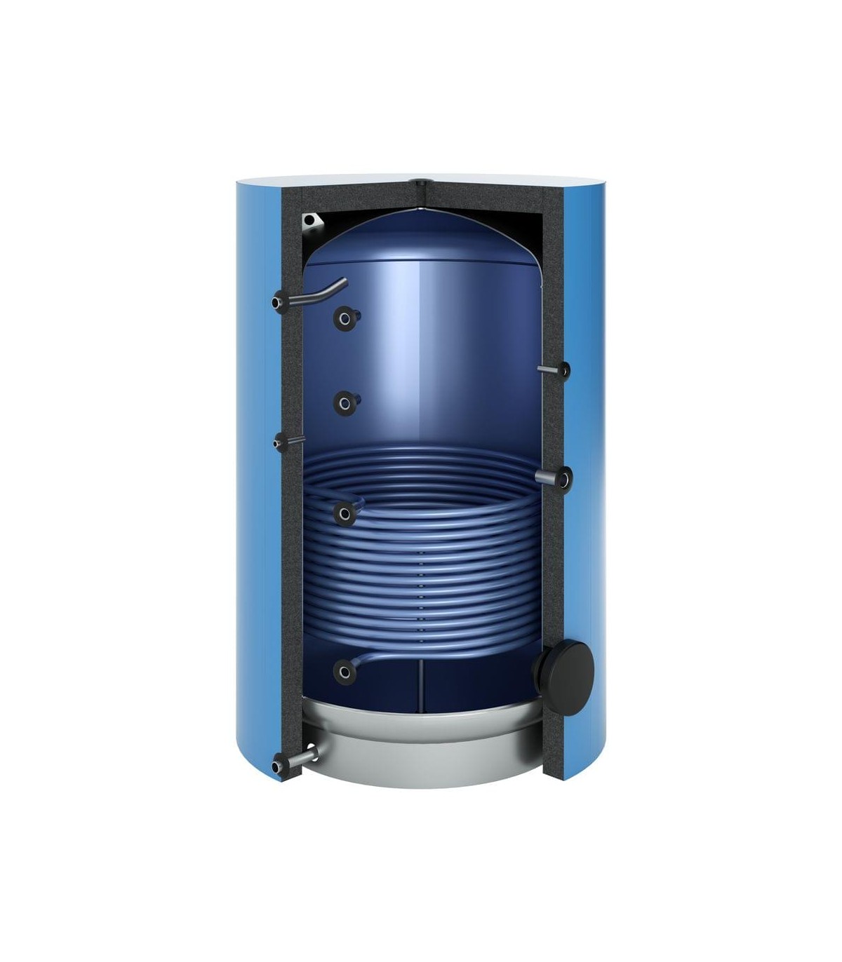 Oeg hot water preparer 2250 litres with 1 smooth tube exchanger