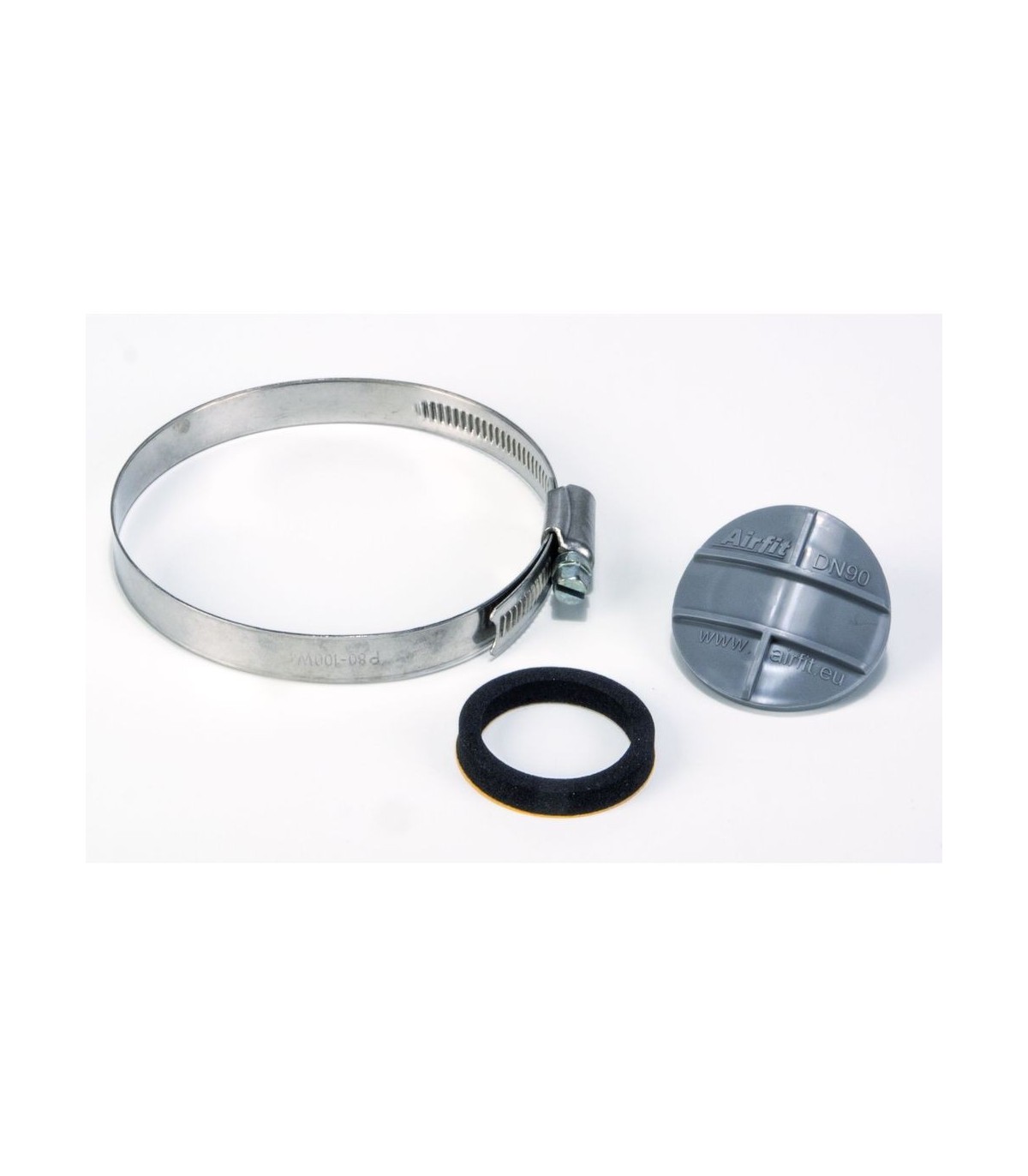YINETTECH – 2 Colliers De Serrage Réparation Fuite Tuyau : Compatible PE/PVC 25 Mm, Acier, Fer – 100 X 79 Mm – Avec Vis - 8