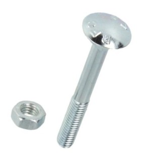 Viti di ferro a testa esagonale con dado 8x60 mm pz 20 pz