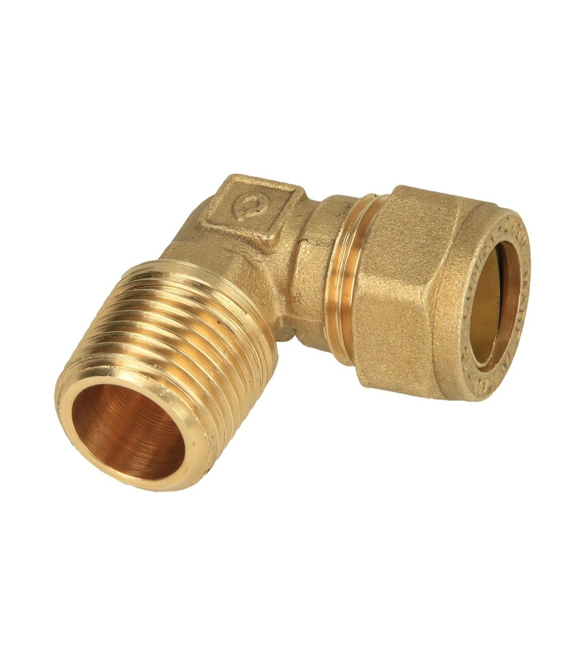 Raccord de compression MS coudé avec filetage extérieur conique diam ...